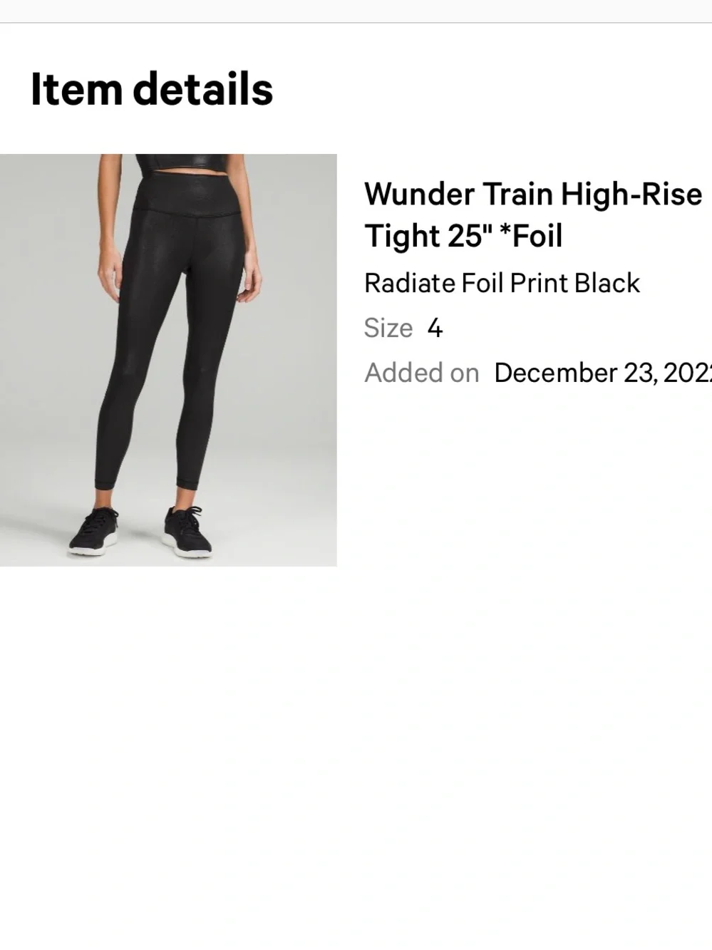 lululemon athletica Black High-Rise Leggings